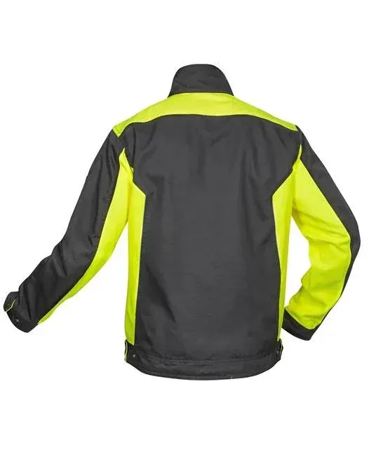 Set costum negru-galben cu pantaloni de lucru in talie, culoarea verde, Ardon NEON