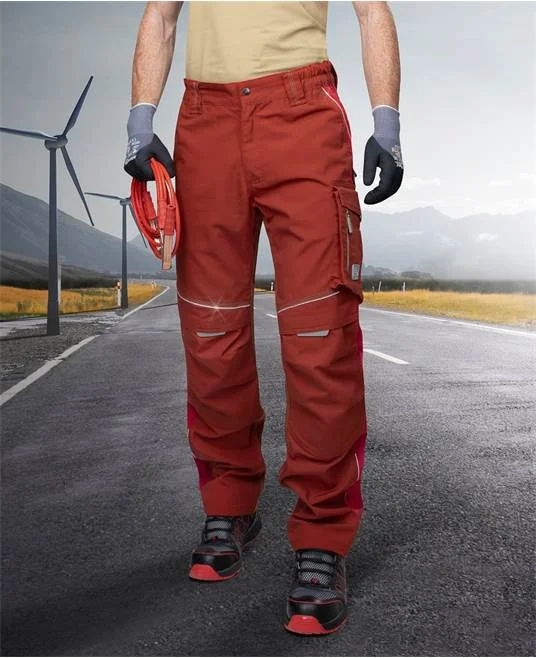 Pantaloni de lucru roșii în talie, culoarea roșu, Ardon URBAN