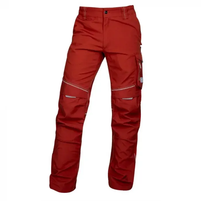Pantaloni de lucru roșii în talie, din bumbac și poliester, 270g/mp, Ardon URBAN, culoarea roșu