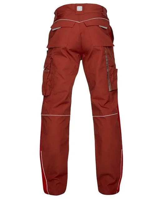 Pantaloni de lucru roșii în talie, culoarea roșu, Ardon URBAN