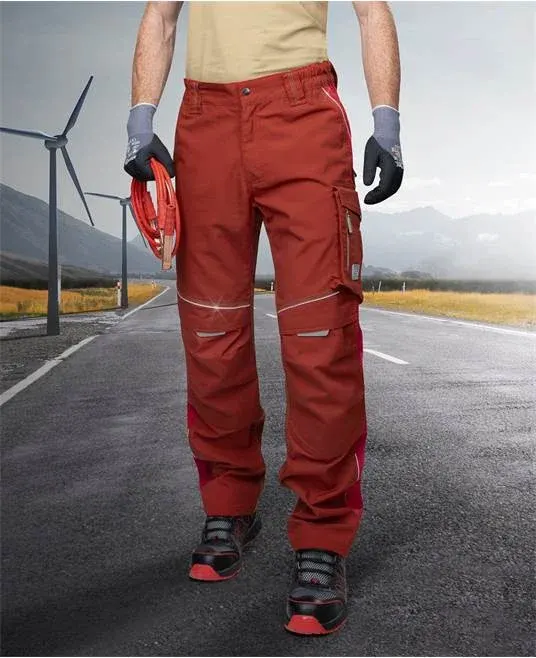 Pantaloni de lucru roșii în talie, culoarea roșu, Ardon URBAN