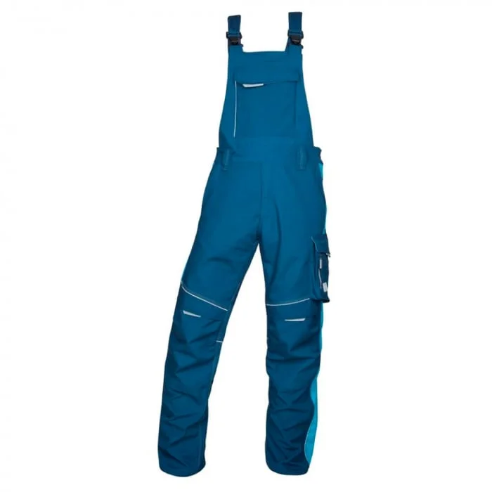 Pantaloni 65% poliester albaștri cu pieptar, culoarea albastru, Ardon URBAN