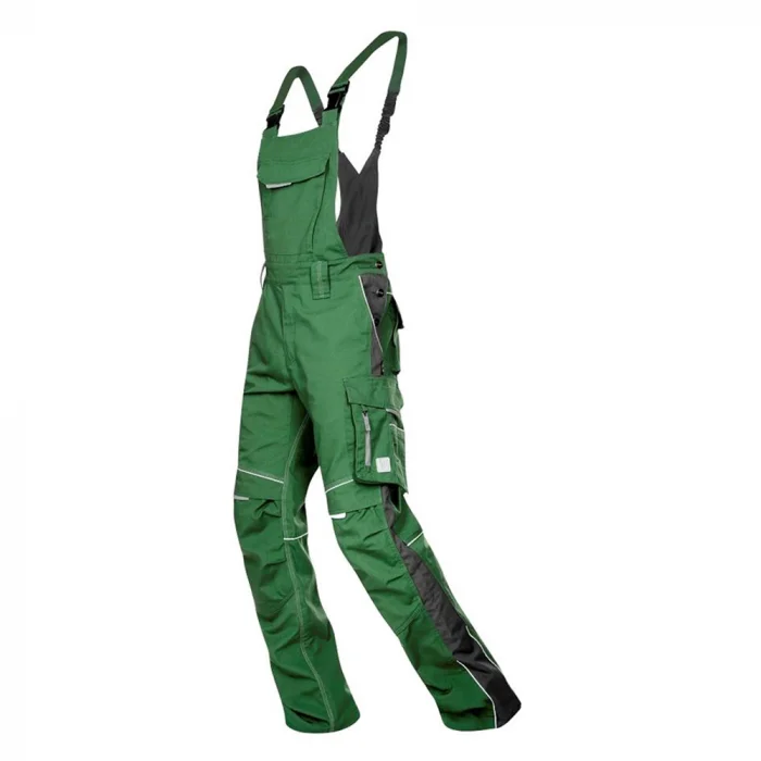 Pantaloni de lucru verzi cu pieptar, culoarea verde, Ardon URBAN