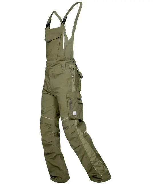 Pantaloni cu pieptar hidrofobizati kaki, de lucru Ardon URBAN+