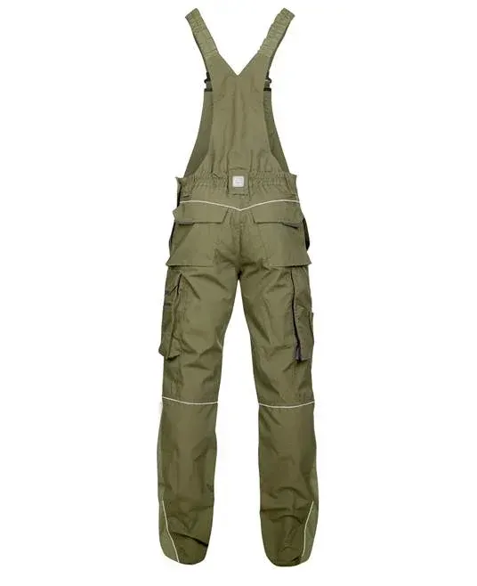 Pantaloni cu pieptar hidrofobizati kaki, de lucru Ardon URBAN+