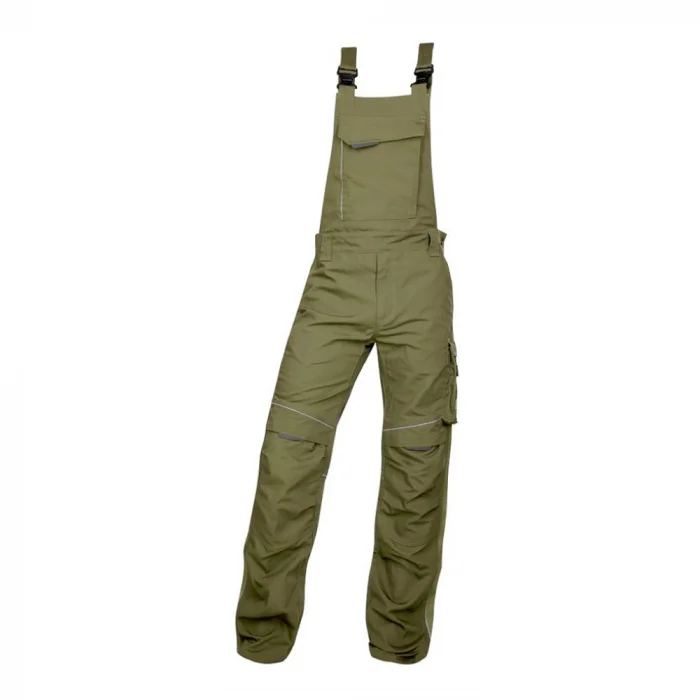 Pantaloni cu pieptar hidrofobizati kaki, de lucru Ardon URBAN+