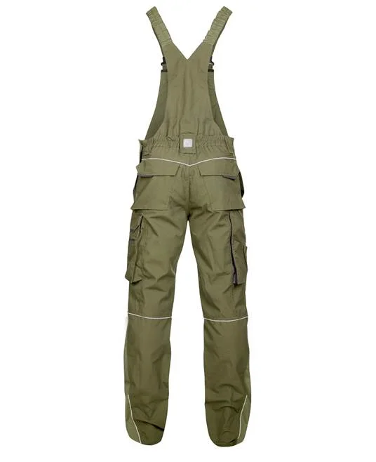 Pantaloni cu pieptar hidrofobizati kaki, de lucru Ardon URBAN+