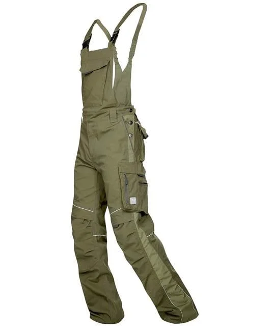 Pantaloni cu pieptar hidrofobizati kaki, de lucru Ardon URBAN+