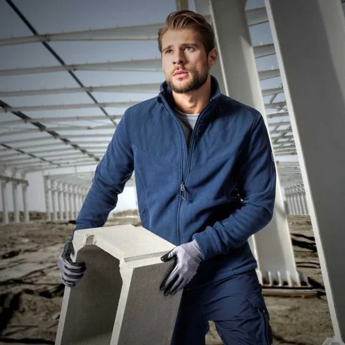 Fleece de lucru albastru de iarnă 100% poliester, culoarea verde, Ardon COMBO