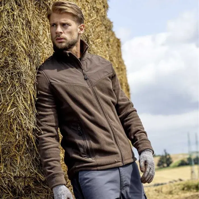 Fleece de lucru maro de iarnă 100% poliester, Ardon COMBO