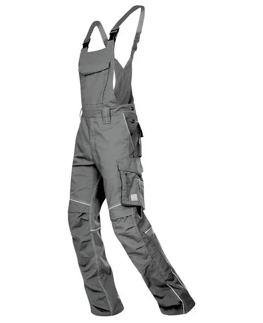 Pantaloni cu pieptar hidrofobizati gri, de lucru Ardon URBAN+