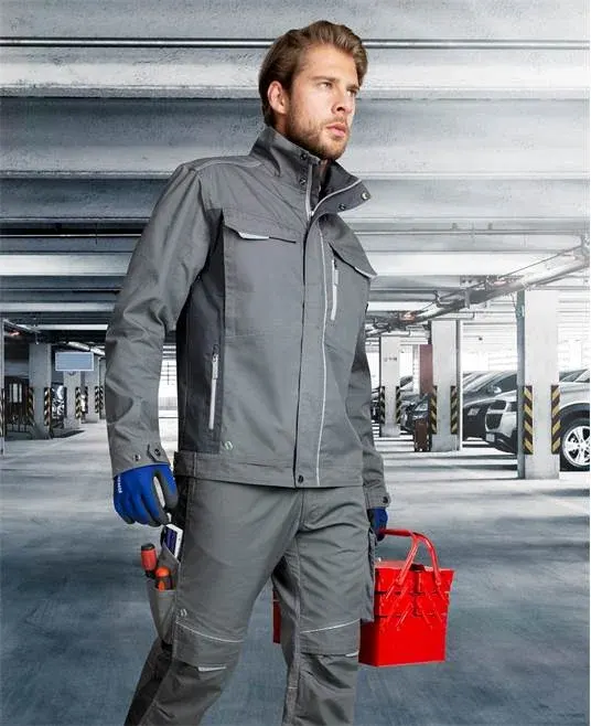 Costum gri cu pantaloni de lucru, hidrofobizat, URBAN+