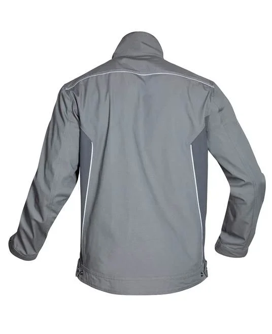 Set costum de lucru gri hidrofobizat cu pantaloni cu pieptar, Ardon URBAN+