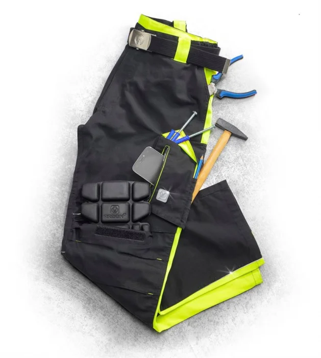 Pantaloni în talie de iarnă negri, culoarea negru, Ardon NEON