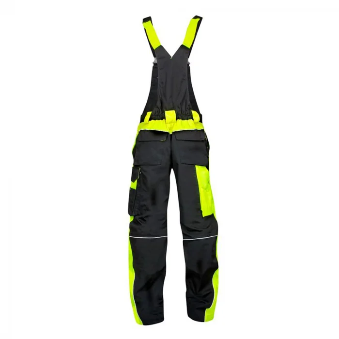 Pantaloni de lucru negri de iarna cu pieptar, culoarea negru, Ardon NEON