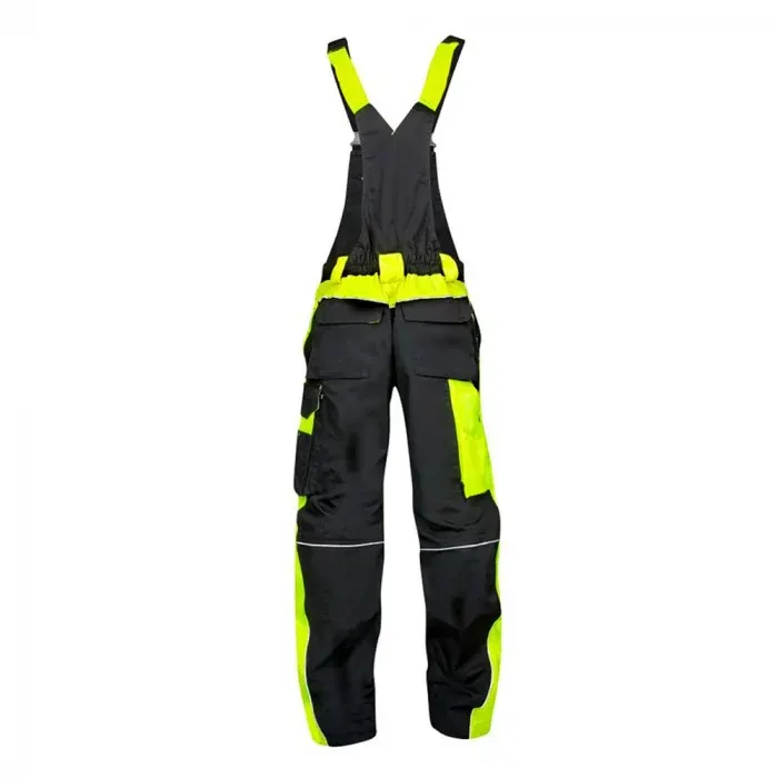Pantaloni de lucru negri de iarna cu pieptar, culoarea negru, Ardon NEON