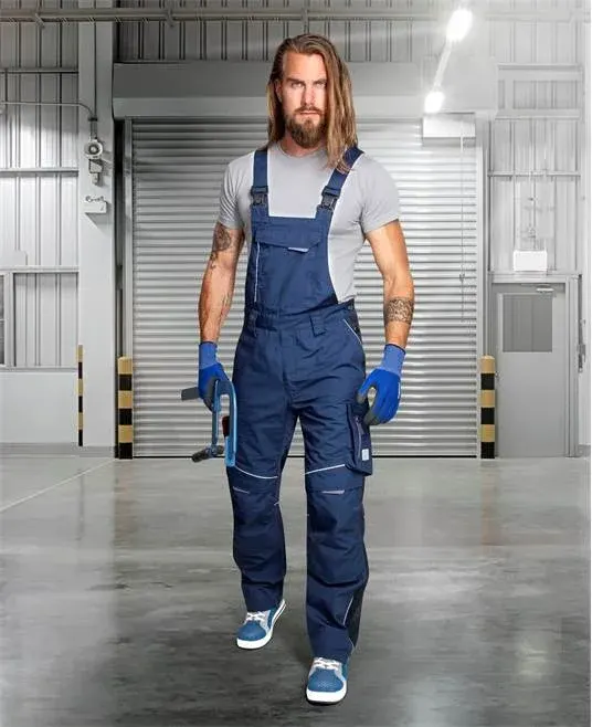 Pantaloni cu pieptar hidrofobizati bleumarin, de lucru Ardon URBAN+
