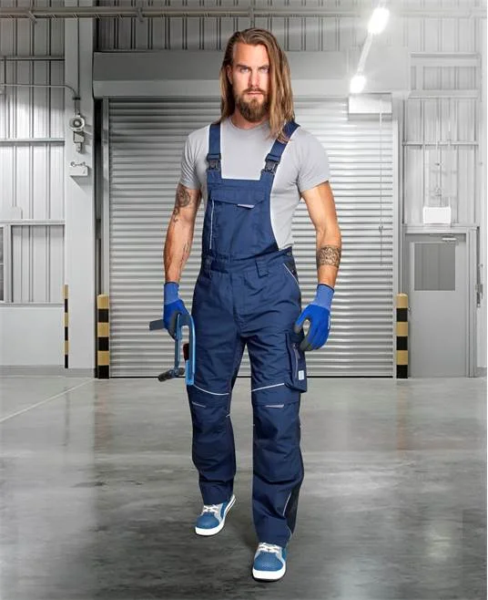 Pantaloni cu pieptar hidrofobizati bleumarin, de lucru Ardon URBAN+