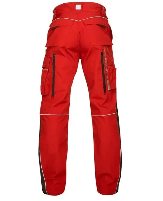 Pantaloni de lucru roșii hidrofobizați în talie, culoarea roșu, Ardon URBAN+