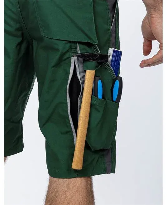 Pantaloni de lucru scurti verzi hidrofobizati, culoarea verde, Ardon URBAN+