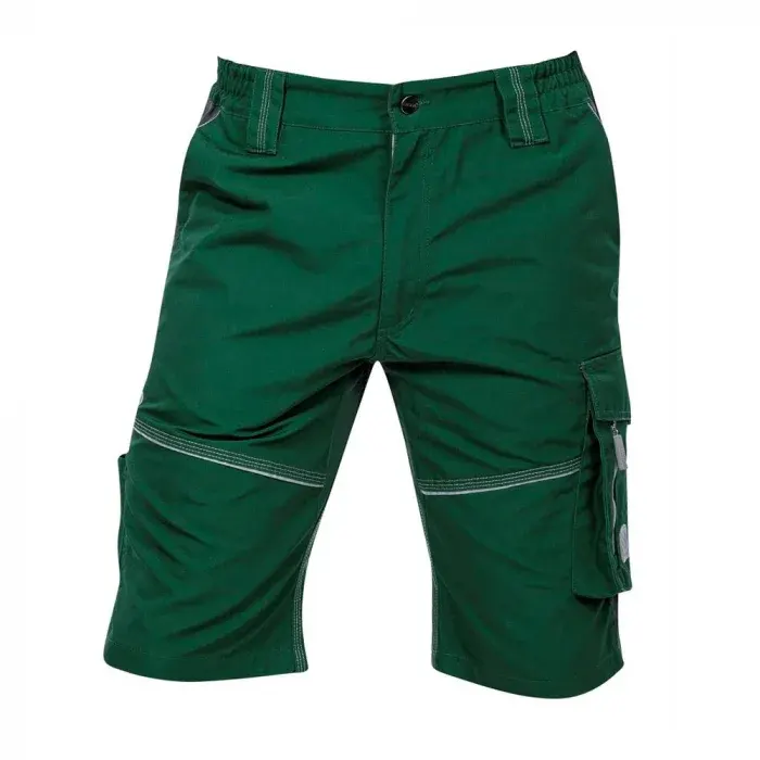 Pantaloni de lucru scurti verzi hidrofobizati, +, din bumbac și poliester, 270g/mp, Ardon URBAN, culoarea verde