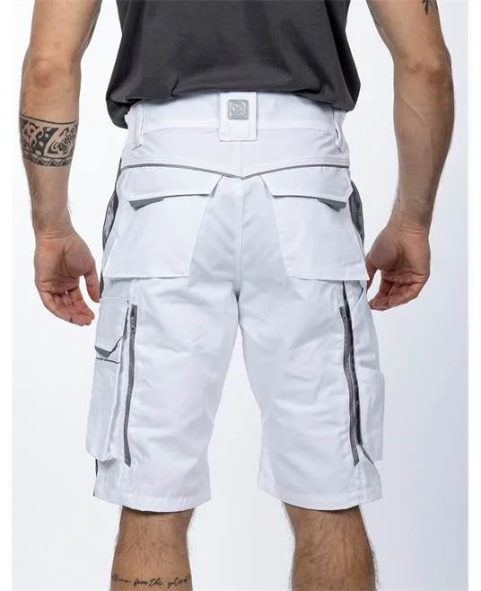 Pantaloni de lucru scurti albi hidrofobizati, Ardon URBAN+