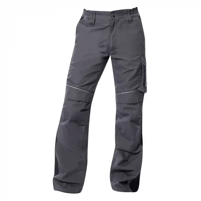 Pantaloni de lucru gri-închis în talie, din bumbac și poliester, 270g/mp, Ardon URBAN