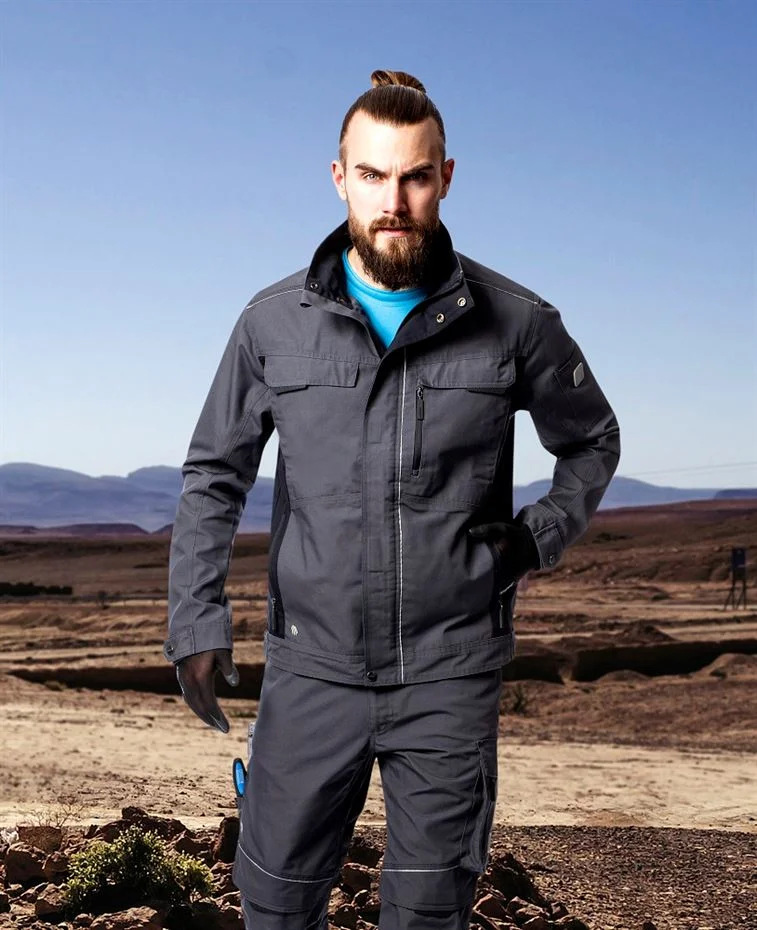 Costum gri închis cu pantaloni de lucru, hidrofobizat, URBAN+