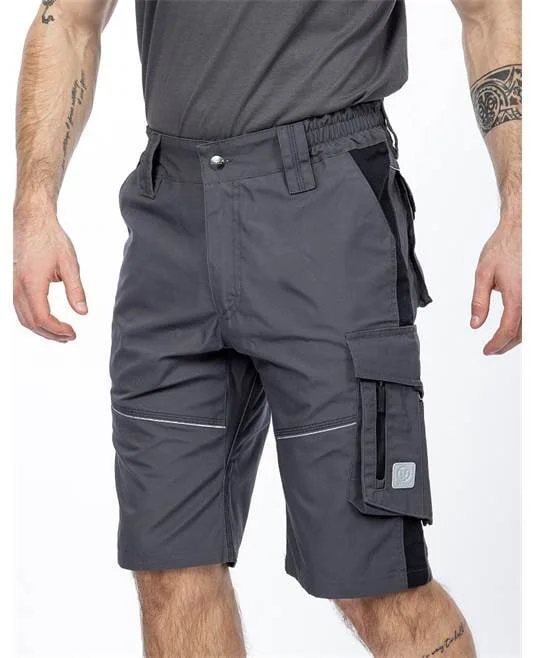 Pantaloni de lucru scurti gri-închis hidrofobizati, Ardon URBAN+
