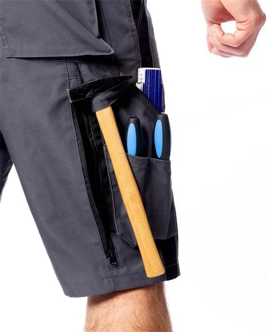 Pantaloni de lucru scurti gri-închis hidrofobizati, Ardon URBAN+