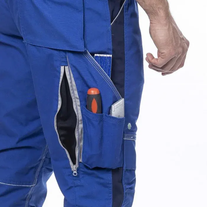 Pantaloni de lucru albaștri hidrofobizați în talie, culoarea albastru, Ardon URBAN+