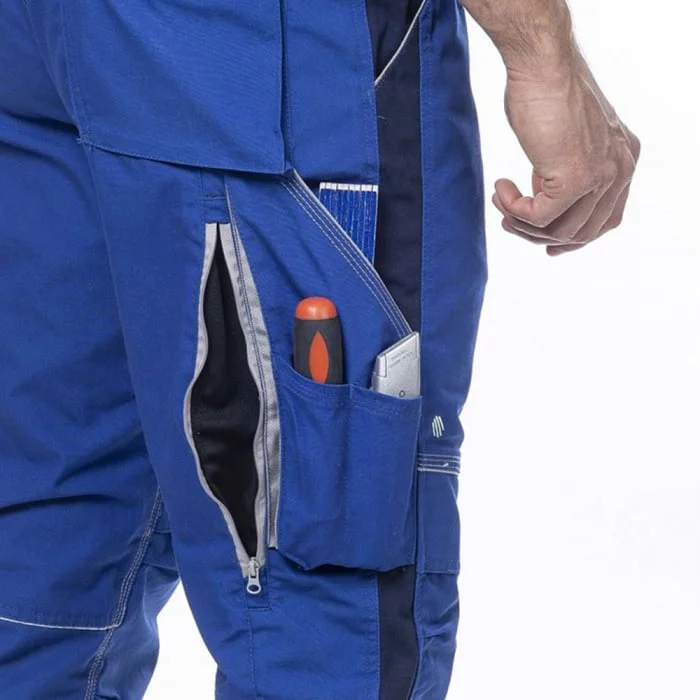 Pantaloni de lucru albaștri hidrofobizați în talie, culoarea albastru, Ardon URBAN+
