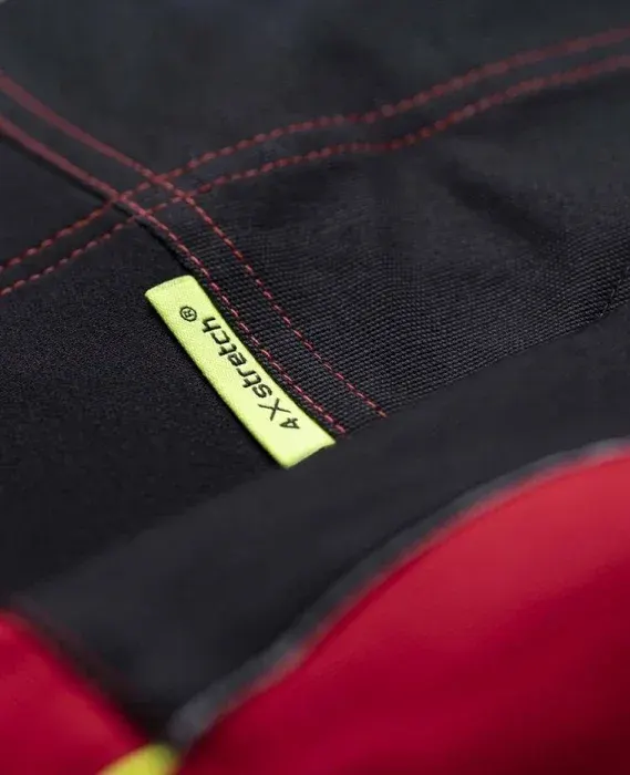 Jachetă de lucru roșie 98% bumbac, culoarea roșu, Ardon 4XSTRETCH
