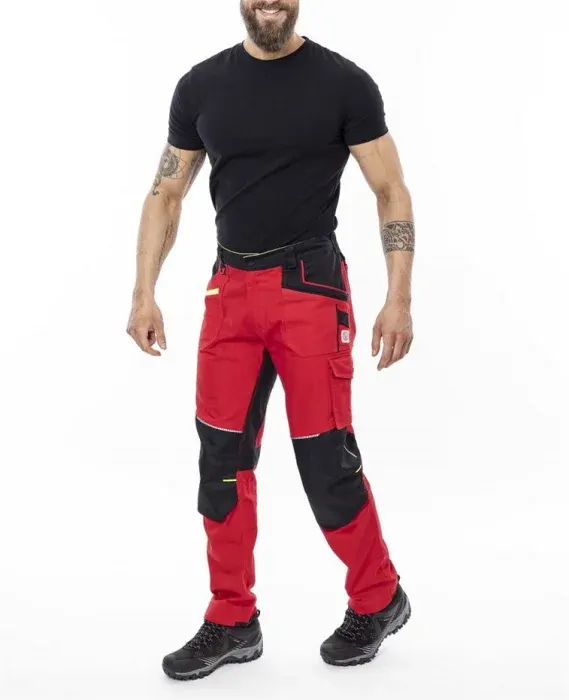 Pantaloni de lucru roșii standard, culoarea roșu, Ardon 4XSTRETCH