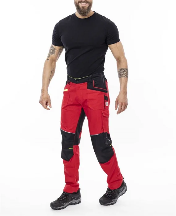 Pantaloni de lucru roșii standard, culoarea roșu, Ardon 4XSTRETCH