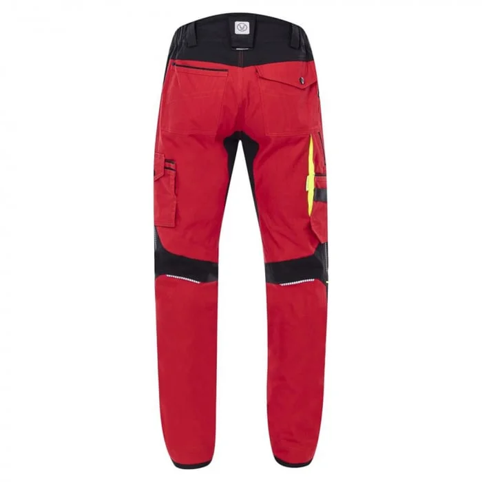 Pantaloni de lucru roșii standard, culoarea roșu, Ardon 4XSTRETCH