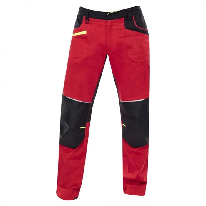 Pantaloni de lucru roșii standard, culoarea roșu, Ardon 4XSTRETCH