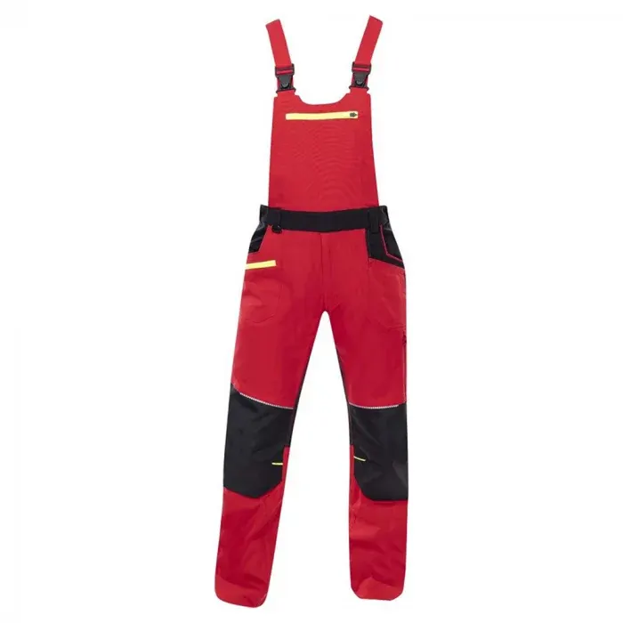 Pantaloni de lucru cu pieptar, din bumbac și elastan, 250 g/mp, cu elemente reflectorizante, Ardon 4XSTRETCH