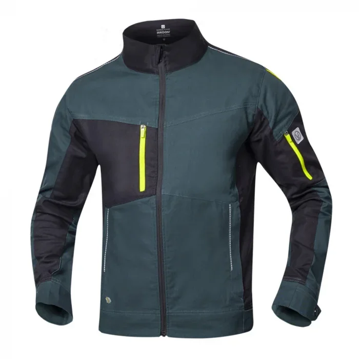 Jachetă de lucru verde 98% bumbac, Ardon 4XSTRETCH