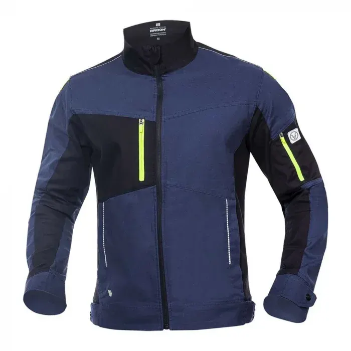 Jachetă de lucru, din bumbac și elastan, cu elemente reflectorizante, Ardon 4XSTRETCH