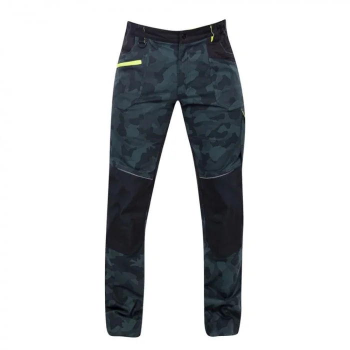 Pantaloni de lucru 98% bumbac camuflaj, culoarea antracit, Ardon CREATRON