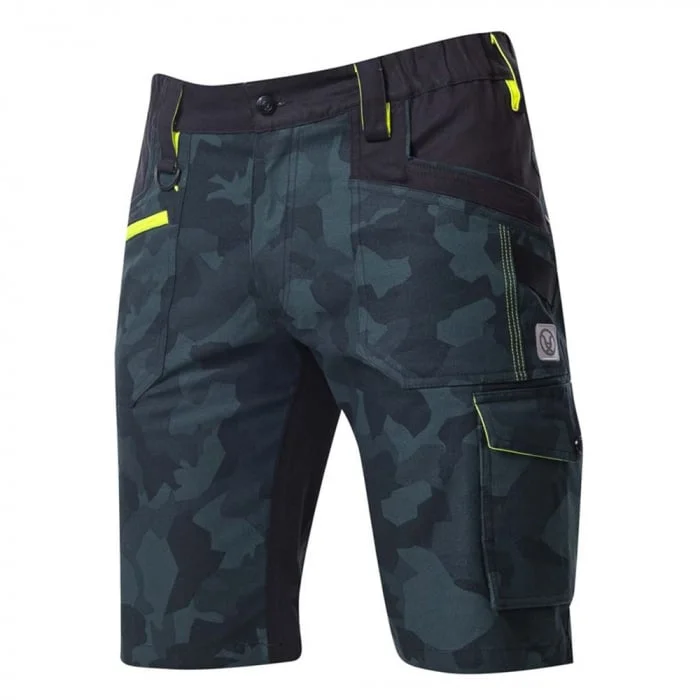 Pantaloni de lucru scurți 98% bumbac, camo verde, Ardon CREATRON
