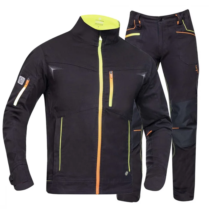 Costum de lucru negru cu pantaloni standard, Ardon CREATRON