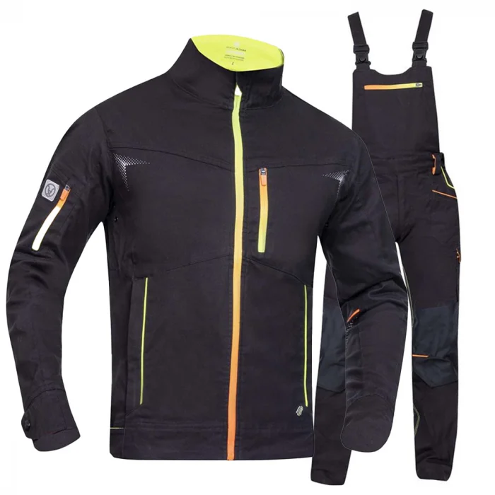 Costum neon-negru cu pantaloni de lucru cu pieptar, Ardon CREATRON