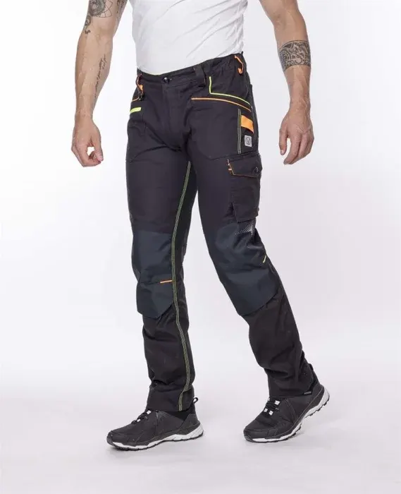 Pantaloni de lucru 98% bumbac neon-negru, Ardon CREATRON