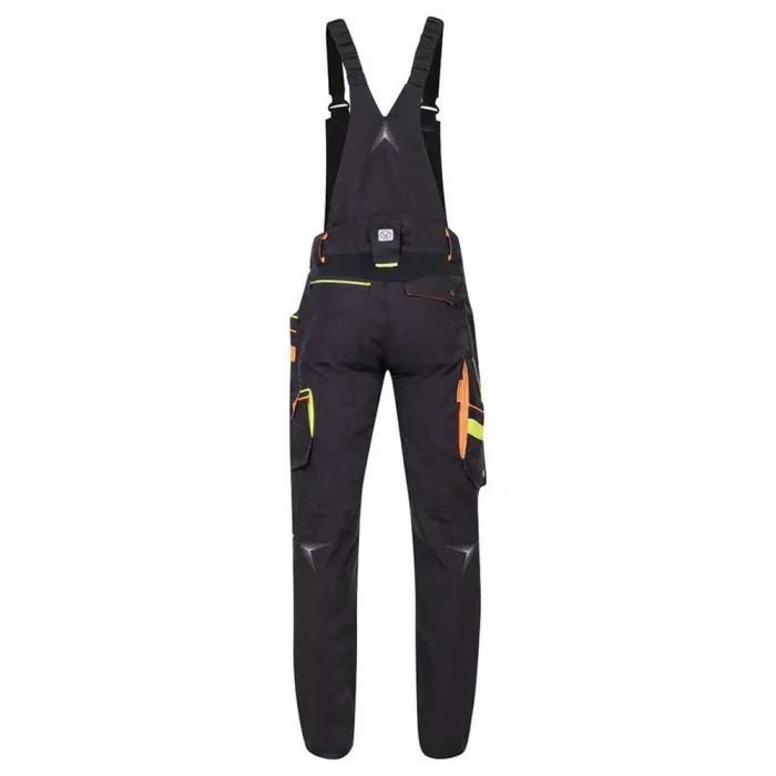 Pantaloni de lucru negri cu pieptar, culoarea negru, Ardon Creatron