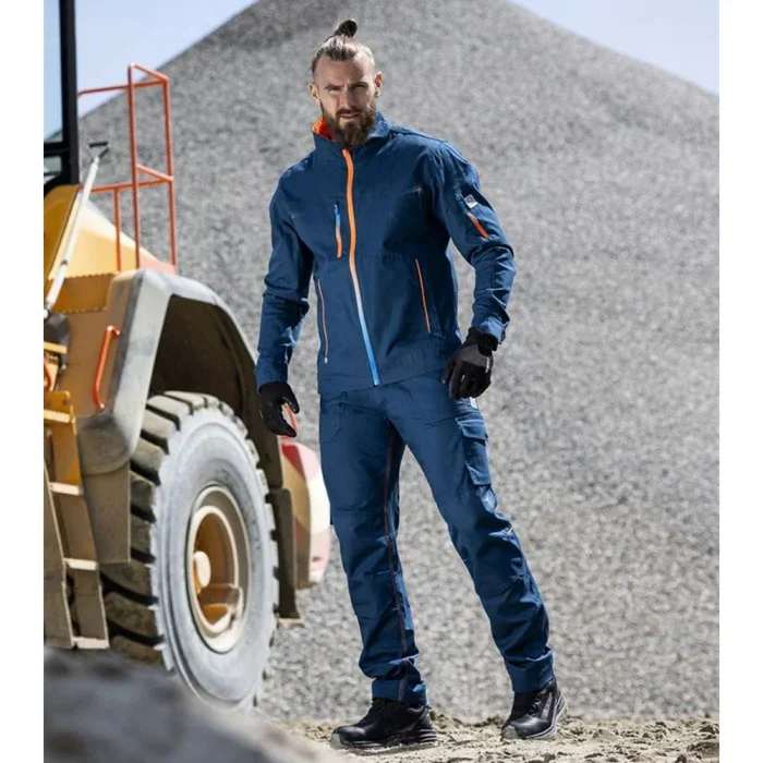 Jachetă de lucru albastră bumbac 98%, culoarea albastru, Ardon CREATRON