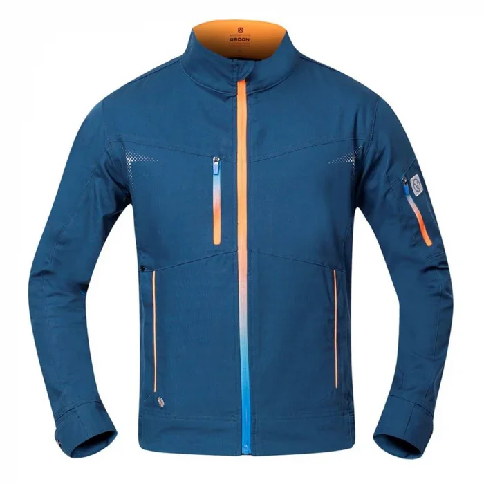 Jachetă de lucru albastră bumbac 98%, culoarea albastru, Ardon CREATRON