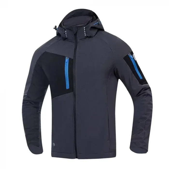 Jachetă softshell -închis cu glugă, din elastan și poliester, cu elemente reflectorizante, Ardon CITYCONIC