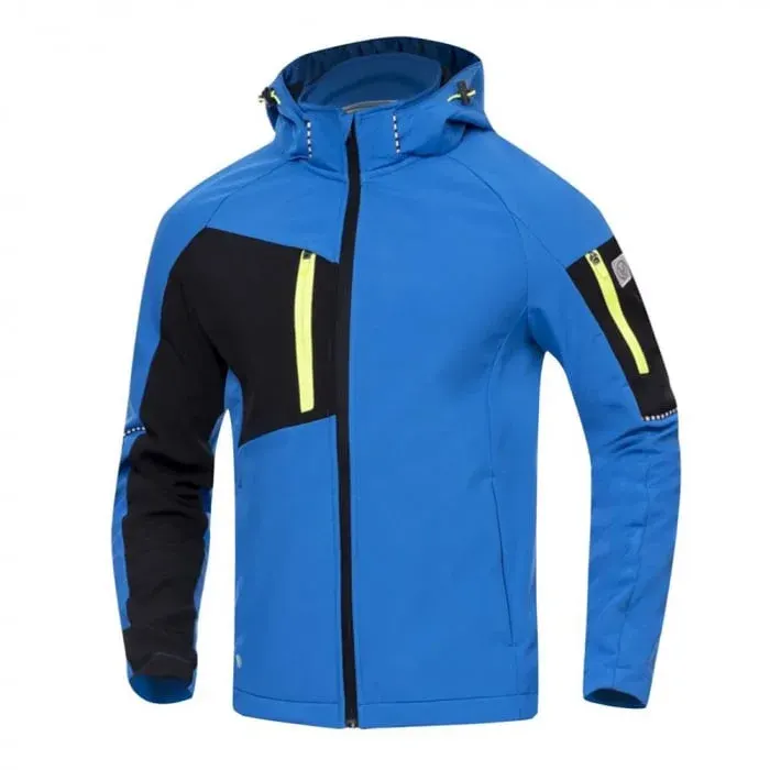 Jacheta softshell albastră cu glugă, culoarea albastru, Ardon CITYCONIC